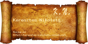 Keresztes Nikolett névjegykártya